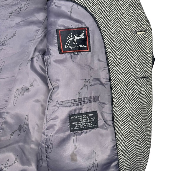 Joe Nomath Signature Collection Wool Suit Blazer - Men’s Size 42R - Picture 4 of 5